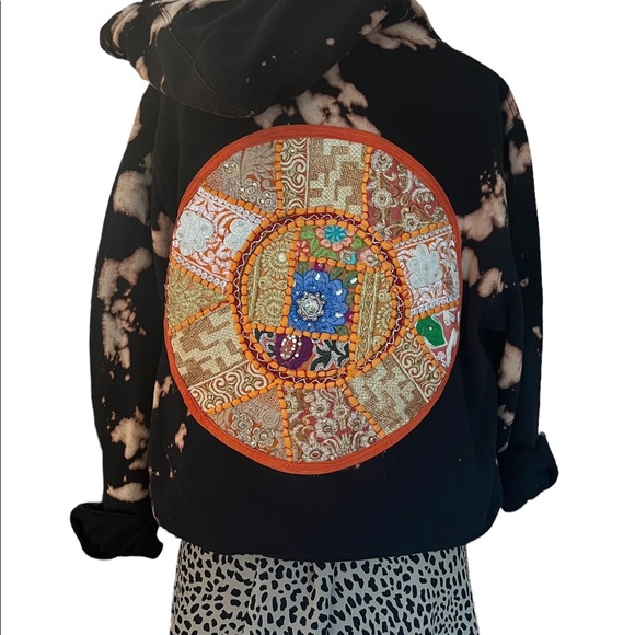 Reworked Vintage Stüssy Boho Tie-dye Hoodie - Picture 6 of 11